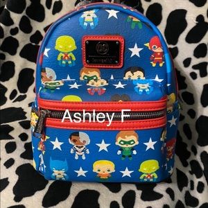Dc chibi loungefly super hero backpack new with tags